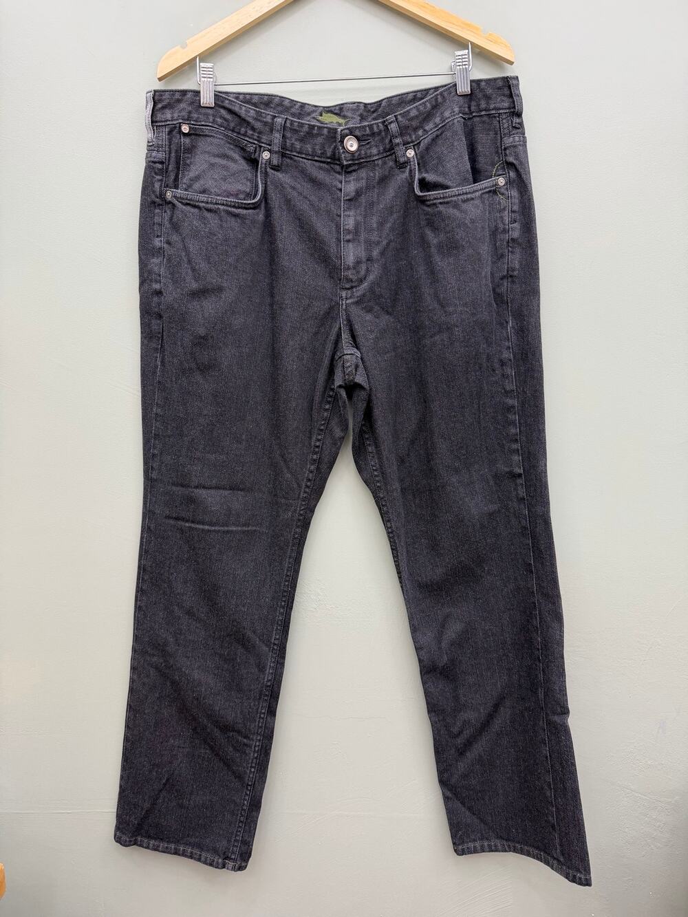 Tommy Bahama Men's Gray Stretch Straight Leg Jeans 38x30 Cotton Blend